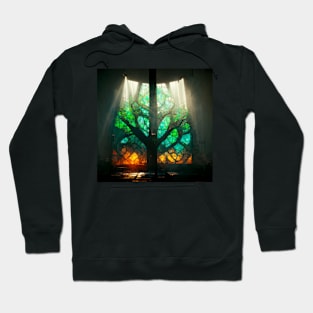 Stained Glass Forest Hoodie